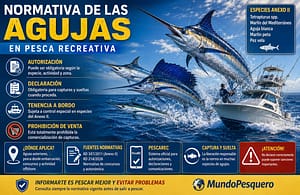 normativa de las agujas en pesca recreativa