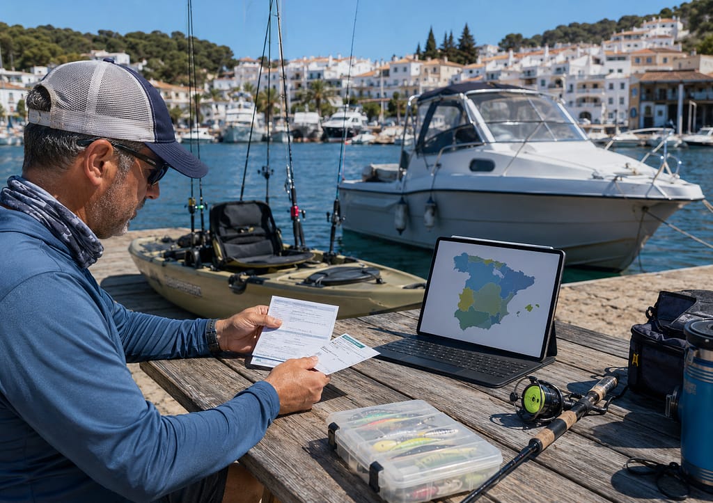 licencias de pesca recreativa para kayak embarcación y modalidades por comunidades autónomas