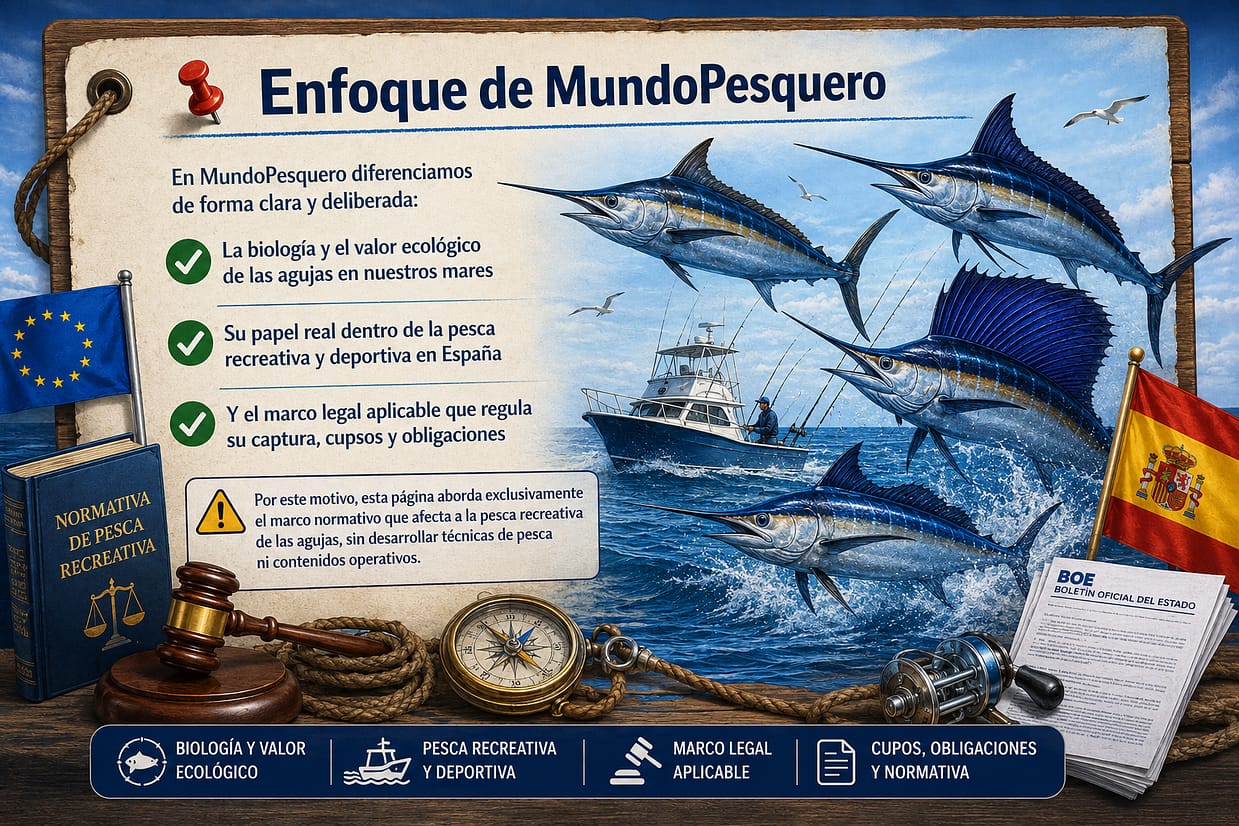 enfoque de MundoPesquero sobre la normativa de las agujas